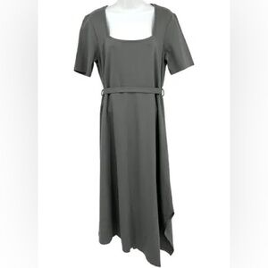 Club Monaco green asymmetrical dress